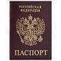 Обложка для паспорта STAFF "Profit", экокожа, "ПАСПОРТ", бордовая, 237192 (арт. 237192)