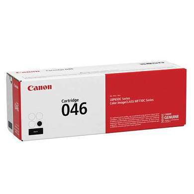 Картридж лазерный CANON (046Bk) i-SENSYS LBP653Cdw / 654Cx / MF732Cdw / 734Cdw, черный, ресурс 2200 страниц, оригинальный, 1250C002 (арт. 363228)