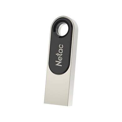 Флеш-диск 64 GB NETAC U278, USB 2.0, металлический корпус, серебристый/черный, NT03U278N-064G-20PN (арт. 513714)