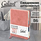 Ежедневник датированный 2027, B6, 125х173 мм, GALANT "Vivid", под кожу, розовый, 117862 (арт. 117862)