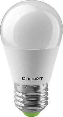 ОНЛАЙТ шар G45 E27 10W(700lm)2700K2K90х46 OLL-G45-10-230-2.7K-E27 61968 (арт. 661170)