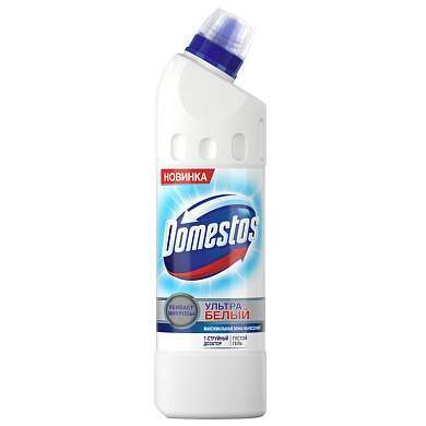 Средство для туалета Domestos "Ультра белый", гель, 500мл (арт. 229754)