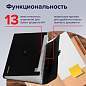 Папка-портфель пластиковая BRAUBERG А4 (332х245х35 мм), 13 отделений, фактура диагональ, черная, 221375 (арт. 221375)