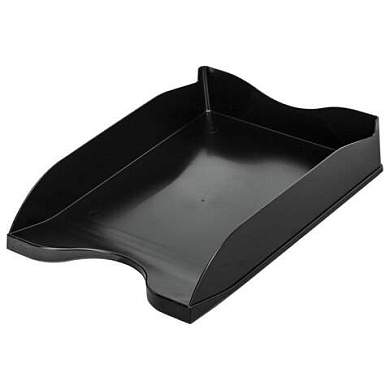 Лоток горизонтальный для бумаг BRAUBERG STYLE, 345х255х65 мм, черный, 238105 (арт. 238105)