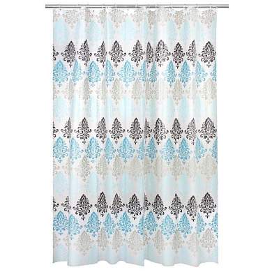 Штора для ванной Дамаск 180 (В) *200 (Ш)см, 12 колец, люверсы, PEVA, 60530 Master House (арт. 659811)