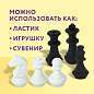 Ластики фигурные ЮНЛАНДИЯ "Шахматы" НАБОР 6 шт., черно-белые, 229593. (арт. 229593)