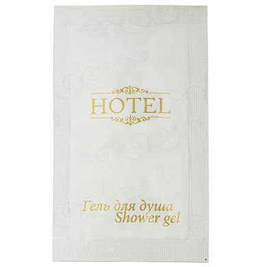 Гель для душа одноразовый 10 мл, КОМПЛЕКТ 500 шт., HOTEL, саше, флоупак, 2000113 (арт. 608048)