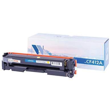 Картридж лазерный NV PRINT (NV-CF412A) для HP M377dw/M452nw/M477fdn/M477fdw, желтый, ресурс 2300 страниц (арт. 363421)