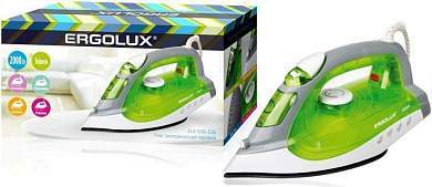 Утюг паровой электр. ERGOLUX ELX-SI02-C34 тефлон, 2000W 220-240V салатовый  81651 (арт. 650682)