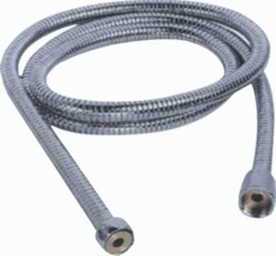 Haiba Шланг для душа 150 см, 1/2"(Имп)-1/2"(Имп), нерж.сталь, одинарная оплетка, хром, HB45 (арт. 789517)