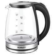 Чайник SCARLETT SC-EK27G103, 1,8л, 1800Вт, закрытый нагревательный элемент, стекло, ч (арт. 458304)