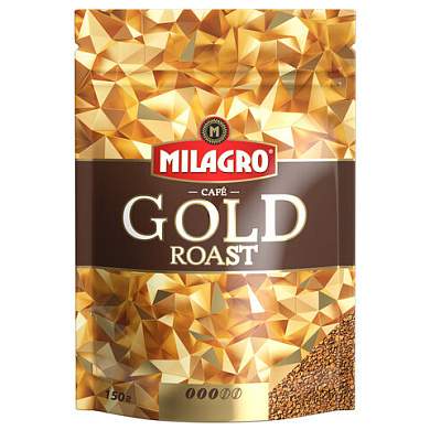 Кофе растворимый MILAGRO "Gold Roast" 150 г, сублимированный, 15005 (арт. 625019)