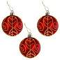 Шары елочные 9 шт., 6 см, "Red&Gold", пластик, золото/красный, ЗОЛОТАЯ СКАЗКА, 592451 (арт. 592451)