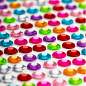 Стразы самоклеящиеся для творчества MESHU "Rainbow" 504 наклейки, инд. уп., европодвес (арт. 377787)
