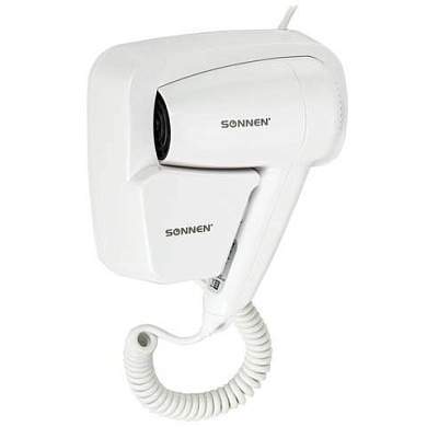 Фен для волос настенный SONNEN HD-2101 ULTRA PLUS, 1300 Вт, 2 скорости, белый, 608481 (арт. 608481)