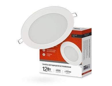 ASD/InHome светильник встр. светодиодн. даунлайт RLP-VC 12W(960lm) 4000К 4K d145 белая (без пульсации) IP40 3366 (арт. 710255)