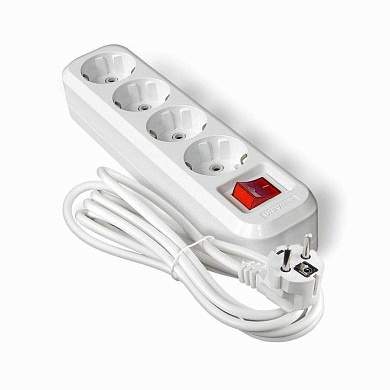 Universal Сет. Удл. Пвс 3Х1 4 Роз. 3 М 16А Земля, Выкл. (Корпус Abs) S-304 1990 (арт. 240802)