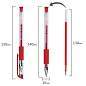 Ручка гелевая с грипом BRAUBERG "EXTRA GT NEEDLE", КРАСНАЯ, игольчатый узел 0,5 мм, линия 0,35 мм, 143921 (арт. 143921)