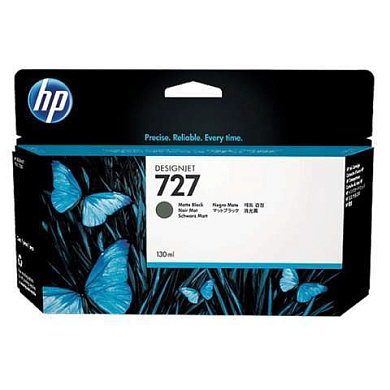 Картридж струйный для плоттера HP (B3P22A) Designjet T920/1500, №727, черный матовый, 130 мл, оригинальный (арт. 361327)