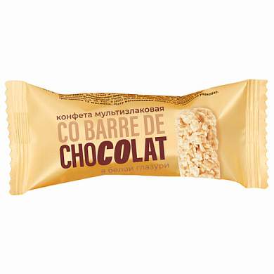 Конфеты мультизлаковые CO BARRE DE CHOCOLAT с белой глазурью, 1000 г (арт. 624007)