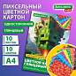 Картон цветной А4 МЕЛОВАННЫЙ, 10 листов, 10 цветов, в папке, BRAUBERG KIDS, M.Craft, 200х290 мм, 116416 (арт. 116416)