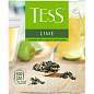 Чай Tess "Lime", зеленый с цедрой цитрусовых, 100 фольг. пакетиков по 1,5г (арт. 246027)
