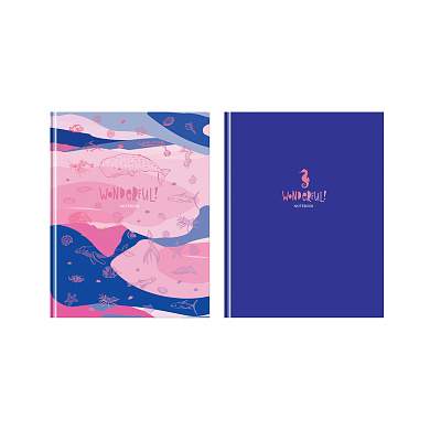 Бизнес-блокнот А5, 80л., евроформат, BG "Wonderful", матовая ламинация, тиснение фольгой (арт. 342378)