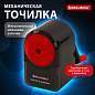 Точилка механическая BRAUBERG "ULTRA", для чернографитных и цветных карандашей, крепление к столу, корпус черный с красным, 228626 (арт. 228626)