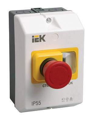 "Защитная оболочка с кнопкой ""Стоп"" IP54 IEK (арт. 513754)"
