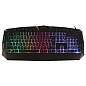 Клавиатура проводная SONNEN Q9M, USB, 104 клавиши + 10 мультимедийных, RGB, черная, 513511 (арт. 513511)