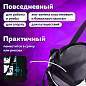 Сумка шоппер BRAUBERG PREMIUM, канвас, 40х35 см, на кнопке, карман, черный, "Anime face", 271903 (арт. 271903)