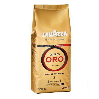 Кофе в зернах Lavazza "Qualità. Oro", вакуумный пакет, 250г (арт. 232977)