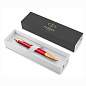 Ручка шариковая PARKER "IM Premium Red GT", корпус красный лак, позолоченные детали, синяя, 2143644 (арт. 143857)