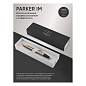 Ручка шариковая Parker "IM Brushed Metal GT" синяя, 1,0мм, кнопочн., подарочная упаковка (арт. 246614)