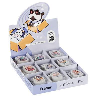 Ластик MESHU "Meow-bag", фигурный, термопластичная резина, 40*30*13мм (арт. 339293)