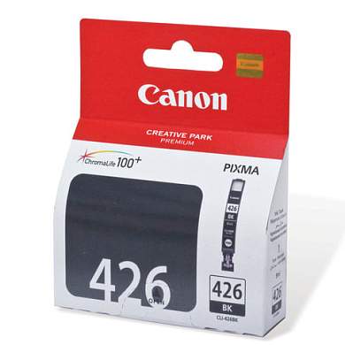 Картридж струйный CANON (CLI-426Bk) Pixma MG5140/MG5240/MG6140/MG8140, черный, оригинальный, 4556B001 (арт. 360863)