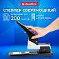 Степлер МОЩНЫЙ №24/6-23/24 металлический BRAUBERG "Heavy duty", до 200 листов, черный, 227660 (арт. 227660)
