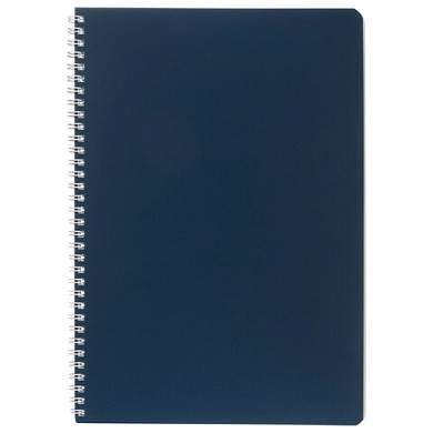 Тетрадь А4 96 л., HATBER, гребень, клетка, Soft-touch ламинация, SoloMatte "Сапфир", 092883, 96Т4лВ1гр (арт. 405658)