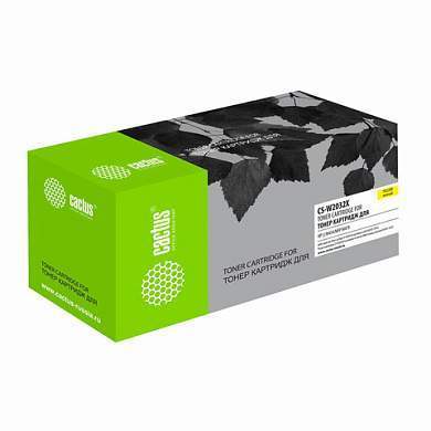 Картридж лазерный CACTUS (CSP-W2032X) для HP LJ M454/MFP M479, желтый, ресурс 6000 страниц, CSP-W2032X/CS-W (арт. 363810)