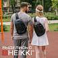 Рюкзак однолямочный HEIKKI SPORTING (ХЕЙКИ), светоотражающая полоса, черный, 37х23х10 см, 273905 (арт. 273905)