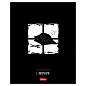Тетрадь обложка пластик, А5 48л. скоба, клетка, HATBER, "Кот-самурай" (микс в спайке), 091461, 48Т5В1пл (арт. 405569)