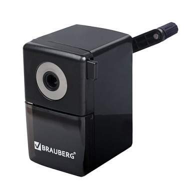 Точилка механическая BRAUBERG "BLACK JACK", крепление к столу, металлический механизм, цвет чёрный, 222516 (арт. 222516)