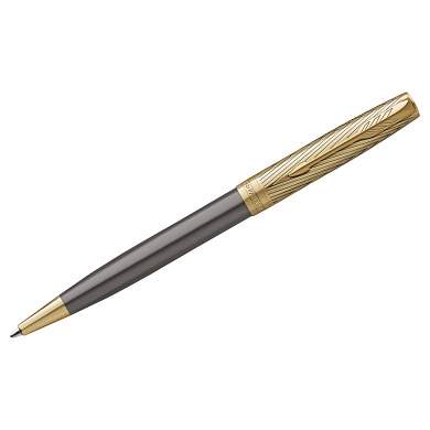 Ручка шариковая Parker "Sonnet ARROW GT" черная, 1,0мм, кнопочн., подарочная упаковка (арт. 375186)