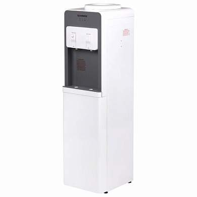 Кулер для воды SONNEN FSC-02BA, напольный, НАГРЕВ/ОХЛАЖДЕНИЕ КОМПРЕССОР, шкаф, 2 крана, серый, 455416 (арт. 455416)