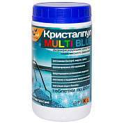 Средство для очистки воды в бассейнах, 1 кг, КРИСТАЛПУЛ MULTI BLUE 5 в 1, таблетки по 20 г, KPMB20S1 (арт. 609658)
