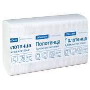 Полотенца бумажные лист. OfficeClean Professional(Z-сл) (H2), 1-слойные, 190л/пач., 22,5*20,5 см, тиснение, белые (арт. 361852)