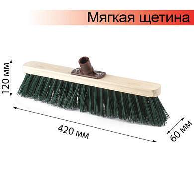 Щетка для уборки техническая, ширина 40см, мягк щетина 7 см, дерево, еврорезьба, LAIMA EXPERT, 605372 (арт. 605372)
