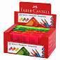 Точилка FABER-CASTELL, с контейнером, прямоугольная, пластиковая, детали флуоресцентные, ассорти, 581525 (арт. 225196)
