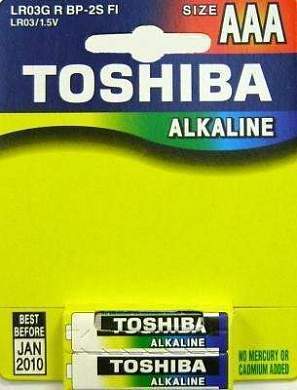 Элемент питания Toshiba Lr03/286 Bl2 (арт. 200)