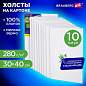Холсты на картоне НАБОР 10 штук (30х40 см), хлопок, грунт, 280 г/м2, BRAUBERG ART CLASSIC, 192659 (арт. 192659)